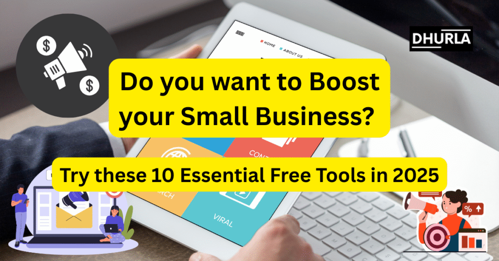 10 Essential Free Tools to Boost Small Business Success in 2025, Free tools for small business, Small business tools, Free business software, Free marketing tools, Small business productivity tool